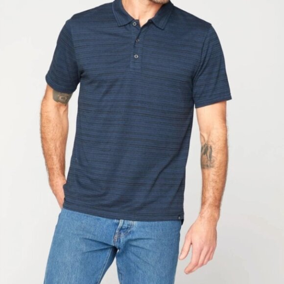 Threads 4 Thought Mens James Dirt Road Stripe Polo - L - Picture 1 of 7